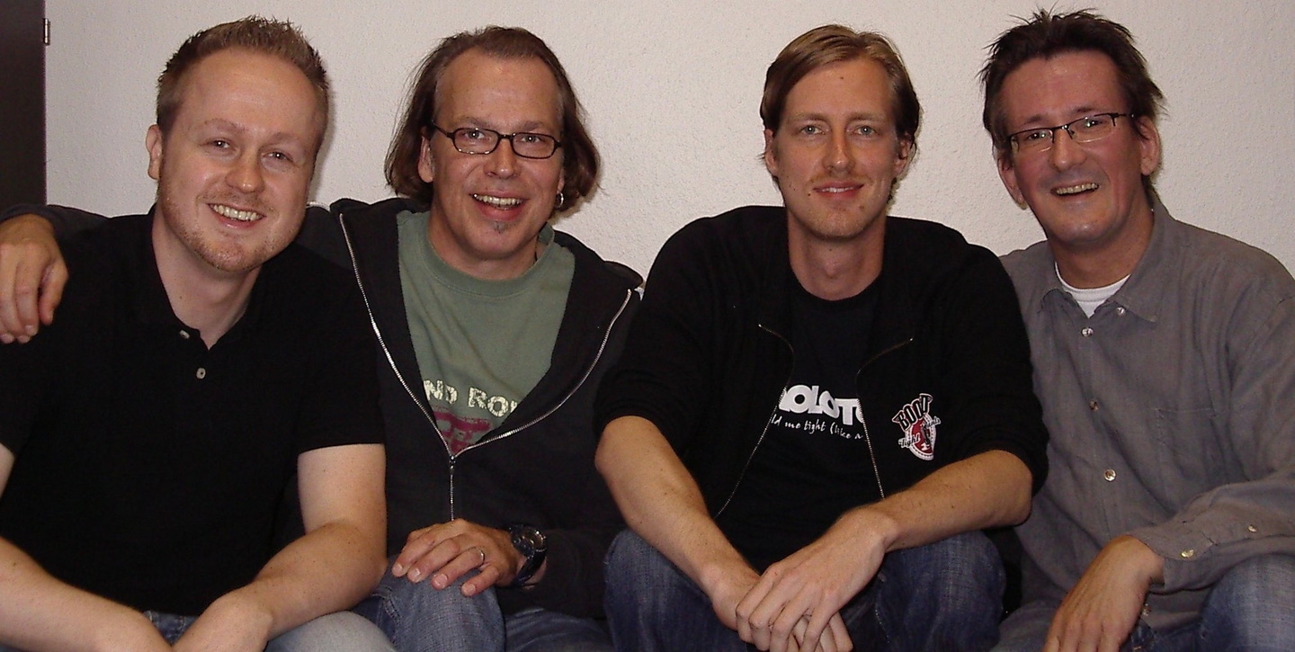 Editionspartner (v.l.n.r.): Dennis Harm (FDI Music), Tom Nevermann (AMV Talpa), Felix Heinrich (FDI Music) und Jens-Markus Wegener (AMV Talpa)