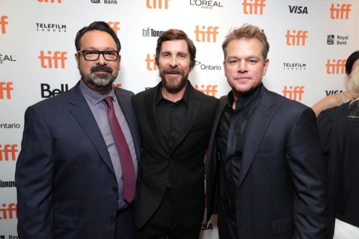 James Mangold mit seinen Stars Christian Bale und Matt Damon