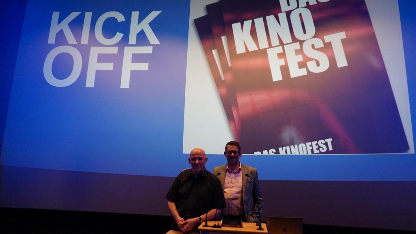Am Zuspurch für das Kinofest (hier Martin Turowski und Mychael Berg beim Kick-Off-Meeting in Berlin) mangelte es nicht