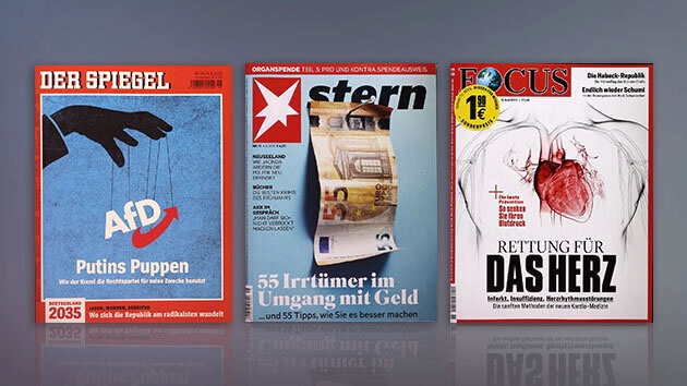 Politik, Geld und Gesundheit: die Titelthemen der Heftwoche 15/2019 von Spiegel, stern und Focus