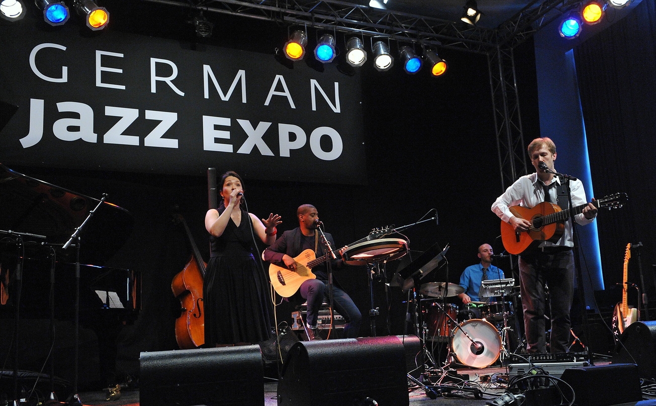 Trat bei der German Jazz Expo im Rahmen der jazzahead! 2012 auf: Celine Rudolph mit Band