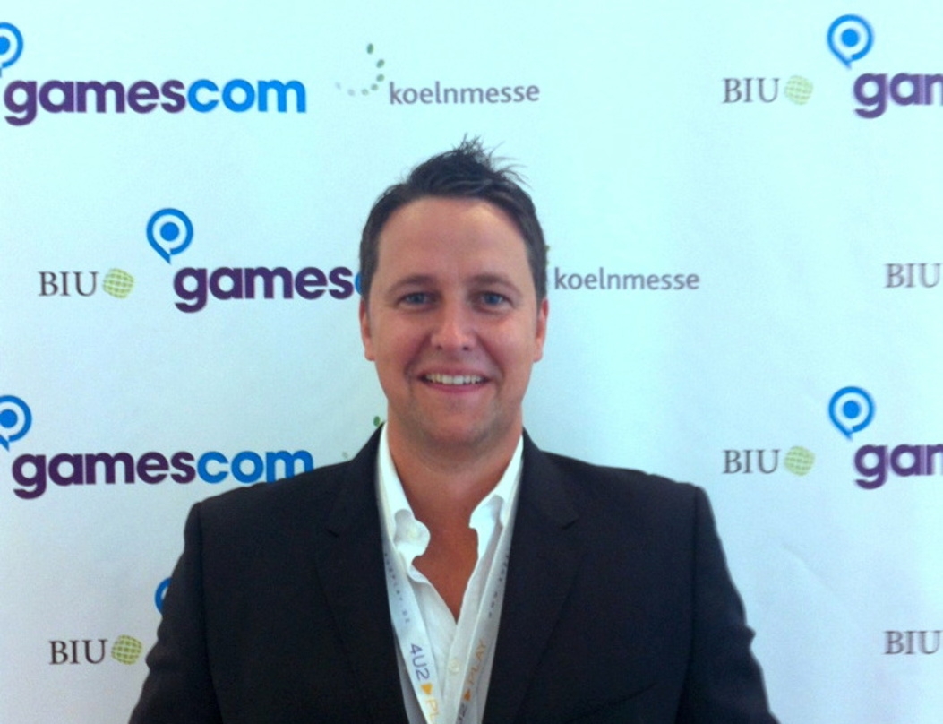 Sven Wedig, Geschäftsführer 4U2Play, auf der gamescom