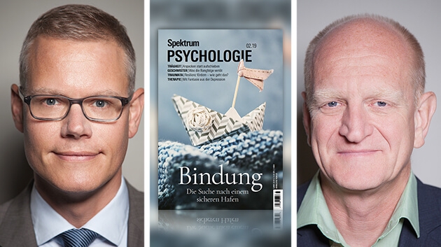 Spektrum-Chefredakteur Chefredakteur Prof. Dr. Carsten Könneker (l.), Geschäftsführer Markus Bossle, Spektrum Psychologie