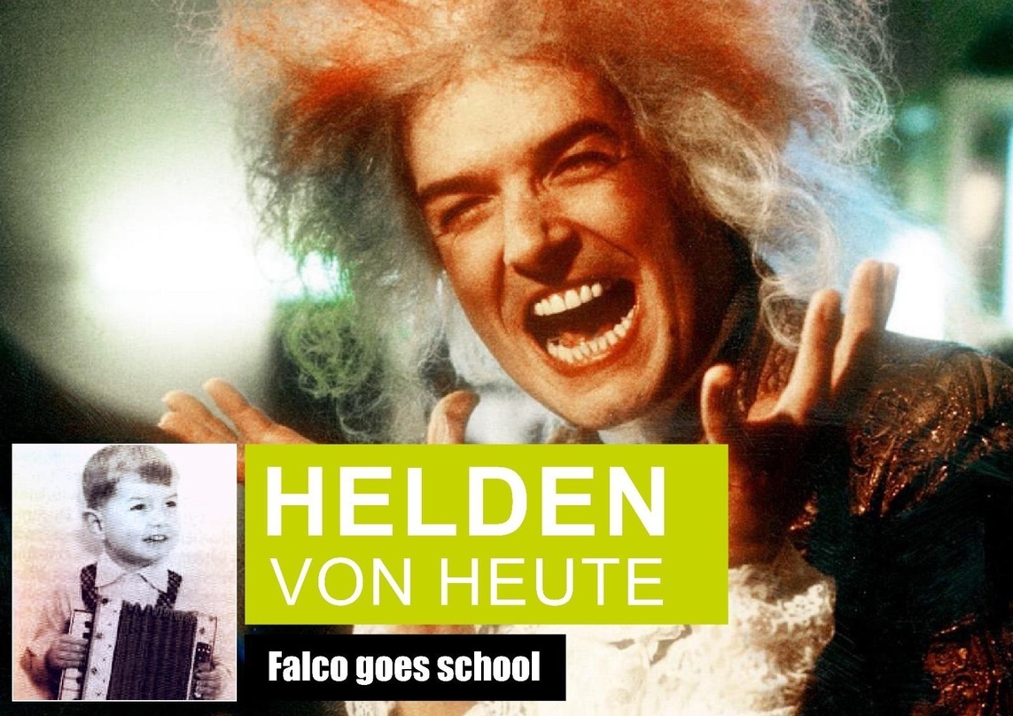 Bietet eine Plattform für junge Musiker*innen und Musikprojekte an Schulen: "Falco goes School"
