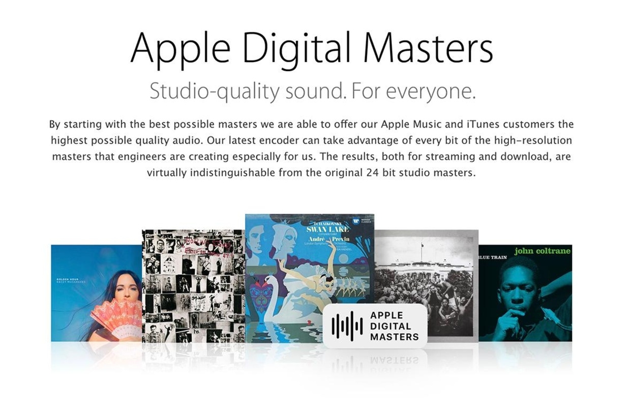 Soll "Klang in Studioqualität" ins Musikstreaming bringen: der Katalog von "Apple Digital Masters"