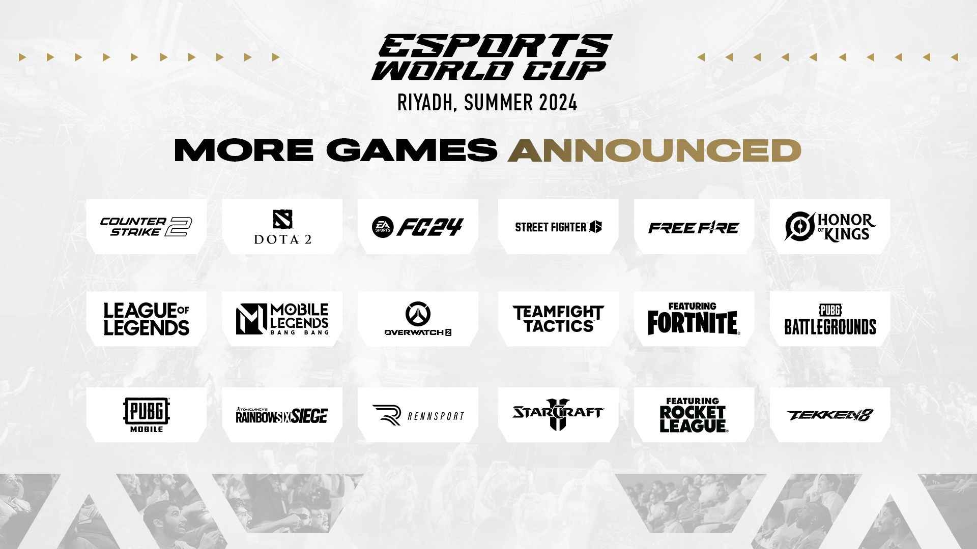 Esports World Cup Foundation unveils eight more games for World Cup