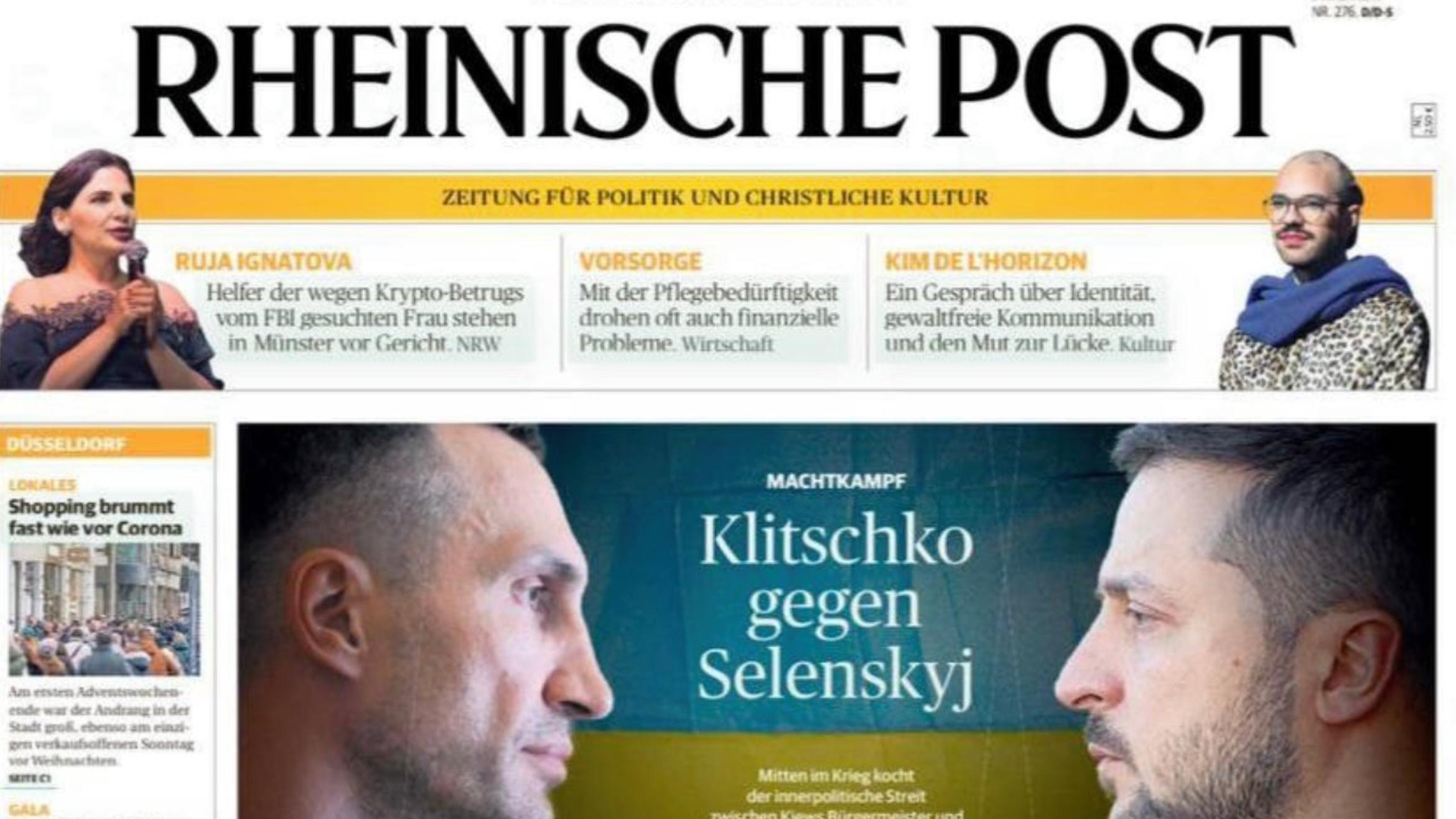 Die "Rheinische Post" verwechselte die Klitschko-Brüder - 