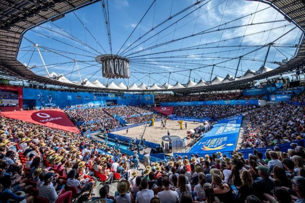 Hier findet die Beachvolleyball-Weltmeisterschaft statt, für die CTS Eventim Tickets verkauft: das Hamburger Stadion am Rothenbaum