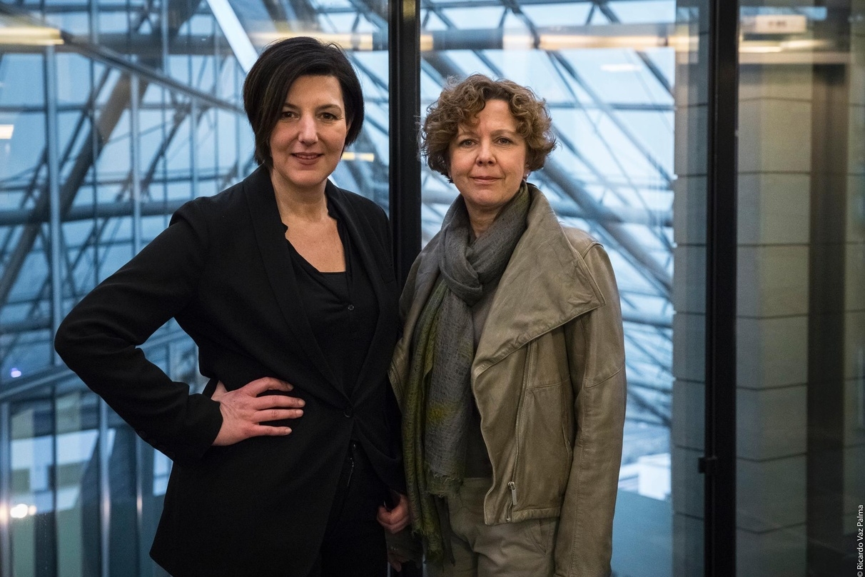Letterbox-Produzentin Lisa Blumenberg und Caroline von Senden, Leiterin der ZDF-Redaktion Fernsehfilm I