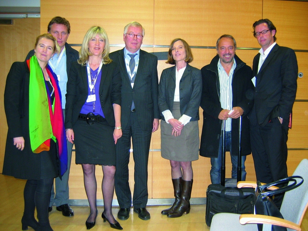 Die Münchner Panel-Teilnehmer (v.l.): Moderatorin Cathy Rohnke, Andreas Richter, Sylvia Rothblum, Detlef Roßmann, Verena Lueken, Helge Sasse und Dirk Schürhoff