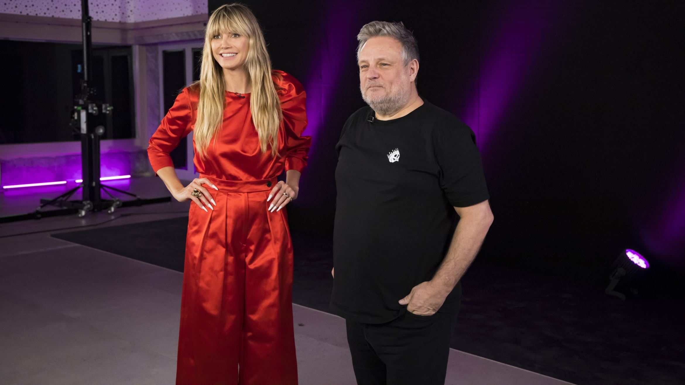 Heidi Klum (l.) und Rankin in "Germany's next Topmodel" - 