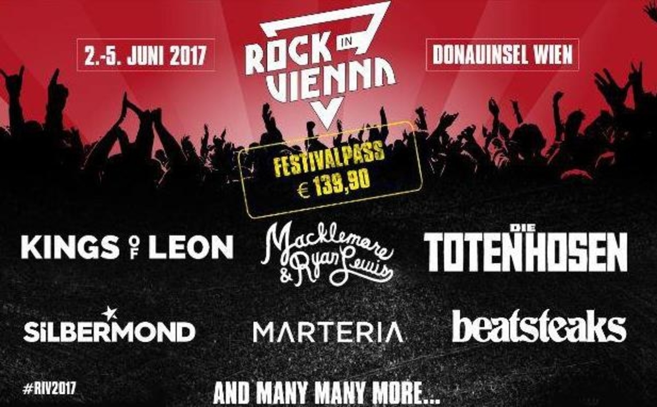 Erstreckt sich 2017 über vier Tage: Rock In Vienna