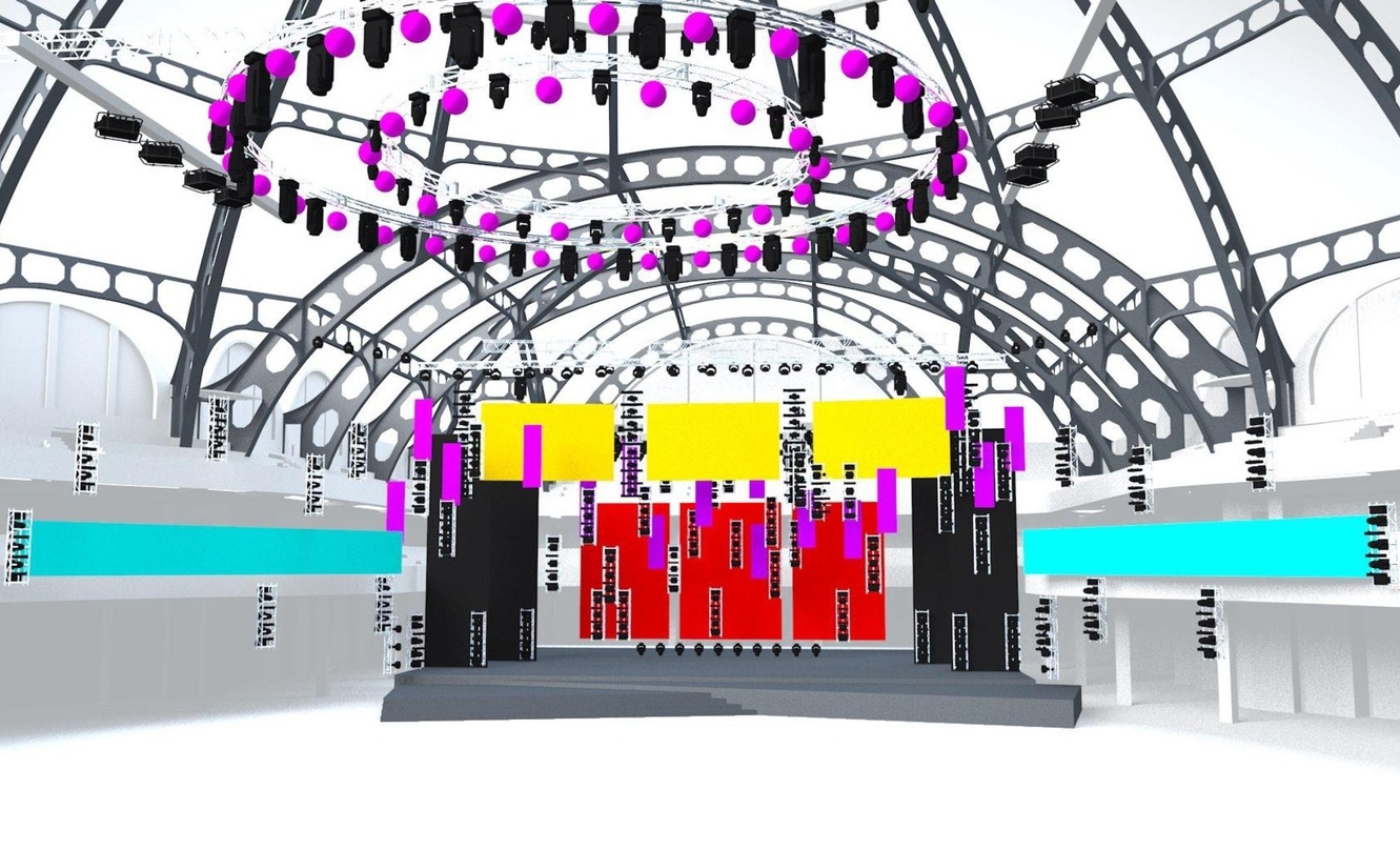 Nach diesem Plan wird sie gebaut: die LEA-Bühne 2018 in der Festhalle