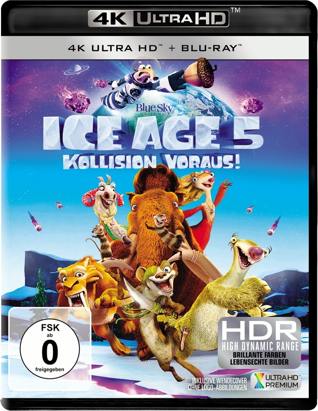 Erscheint parallel zum DVD-Start auch als Ultra-HD Blu-ray: "Ice Age - Kollision voraus!"