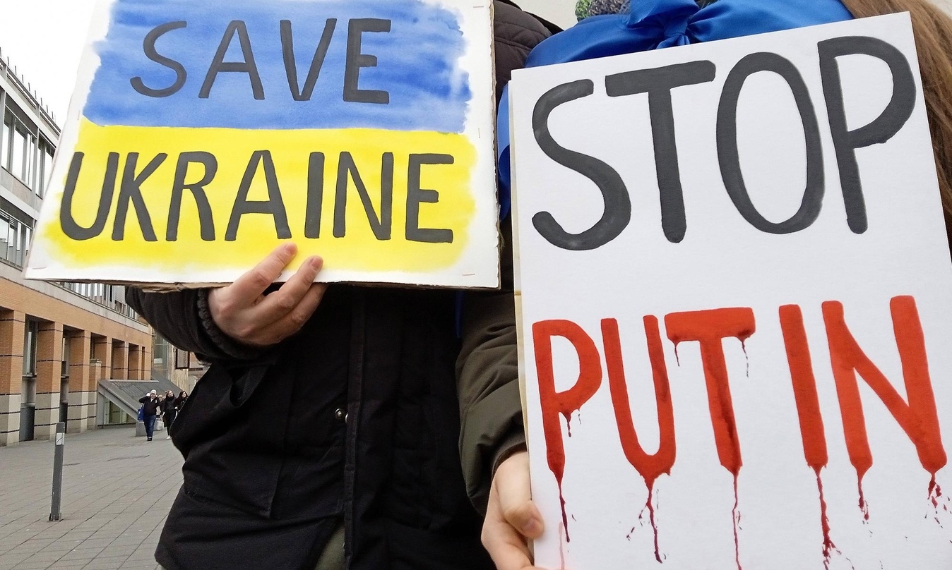 Protest ukrainische Bürger:innen in Nürnberg