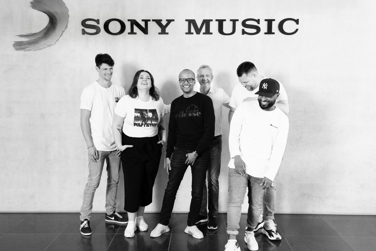 Haben Gold League ins Leben gerufen (von links): René Egbers, Mo Bojarski, Patrick Mushatsi-Kareba, André Mühlhausen, Franz Hinterecker und Brook Demissie