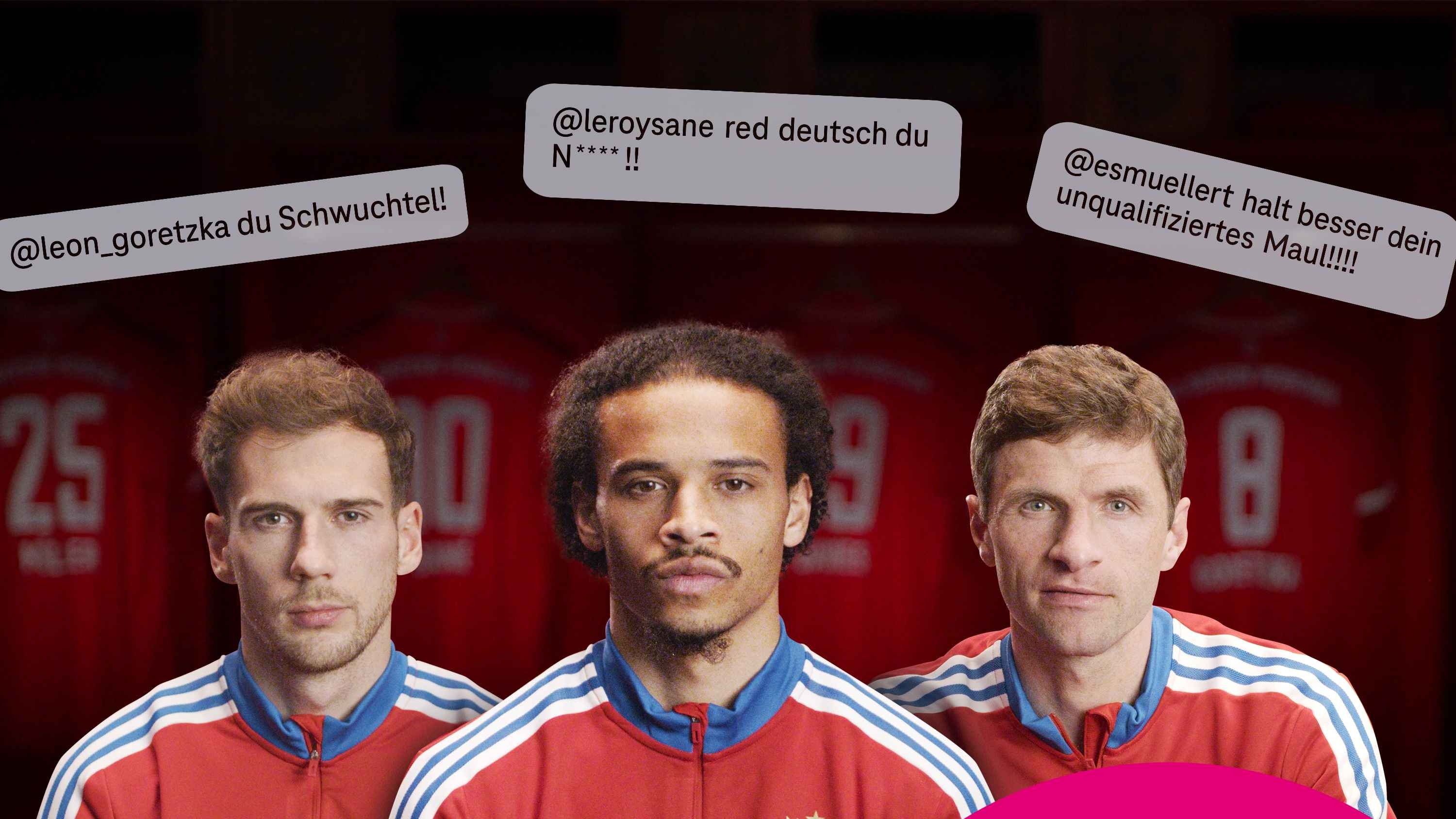 Telekom-Aktion: FC Bayern-Spieler lesen Hassbotschaften vor