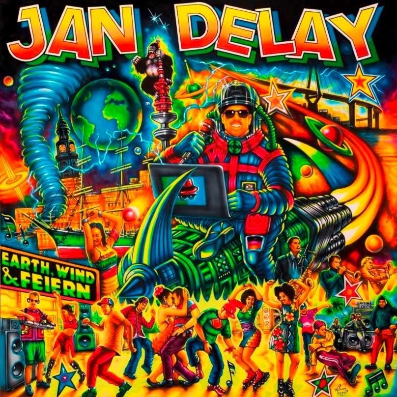 Jan Delay präsentiert sich auf seinem fünften Soloalbum, "Earth, Wind & Feiern", gewohnt vielseitig.