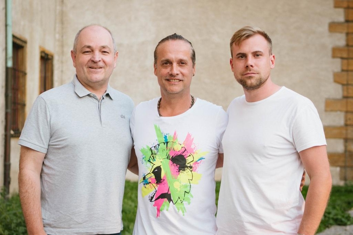 Partner bei der ersten Tour (von links): Dieter Semmelmann, Alex Christensen und Sam Bittner