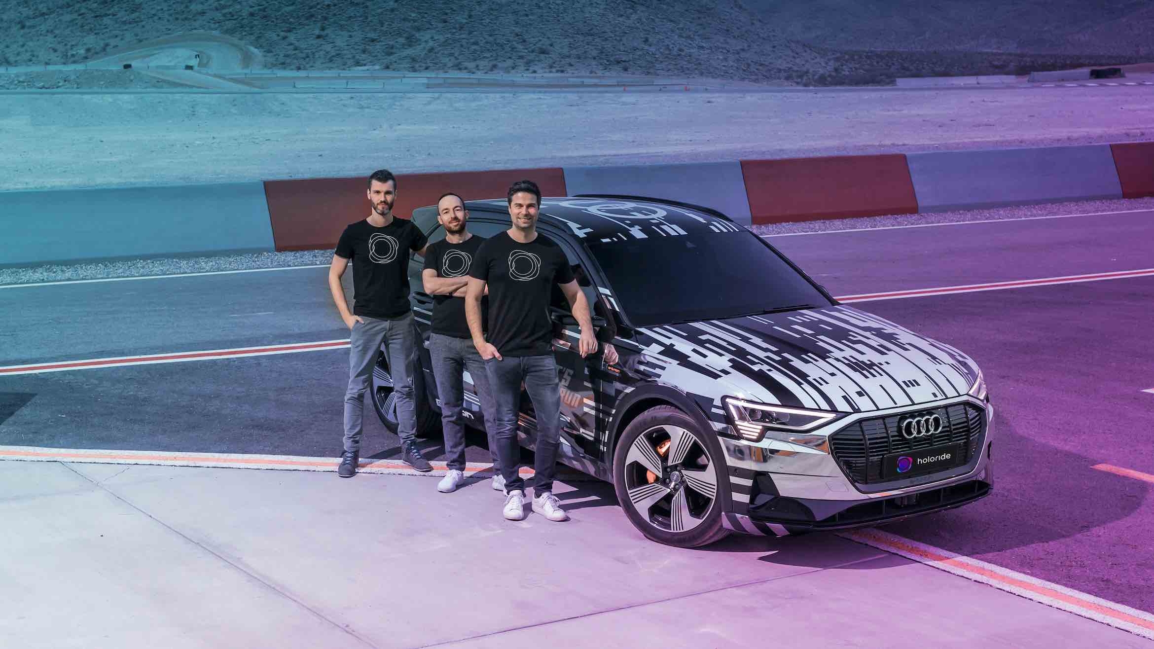 Die Holoride-Gründer Daniel Profendiner, Marcus Kühne und Nils Wollny (v.l.) arbeiteten zuvor gemeinsam bei Audi –