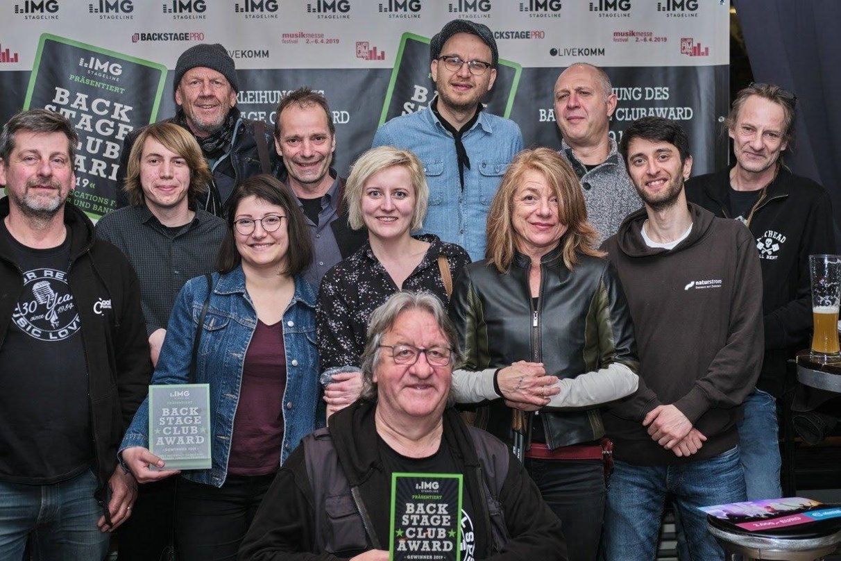 In Feierlaune in Frankfurt: Gewinner und Protagonisten des Backstage Clubawards 2019