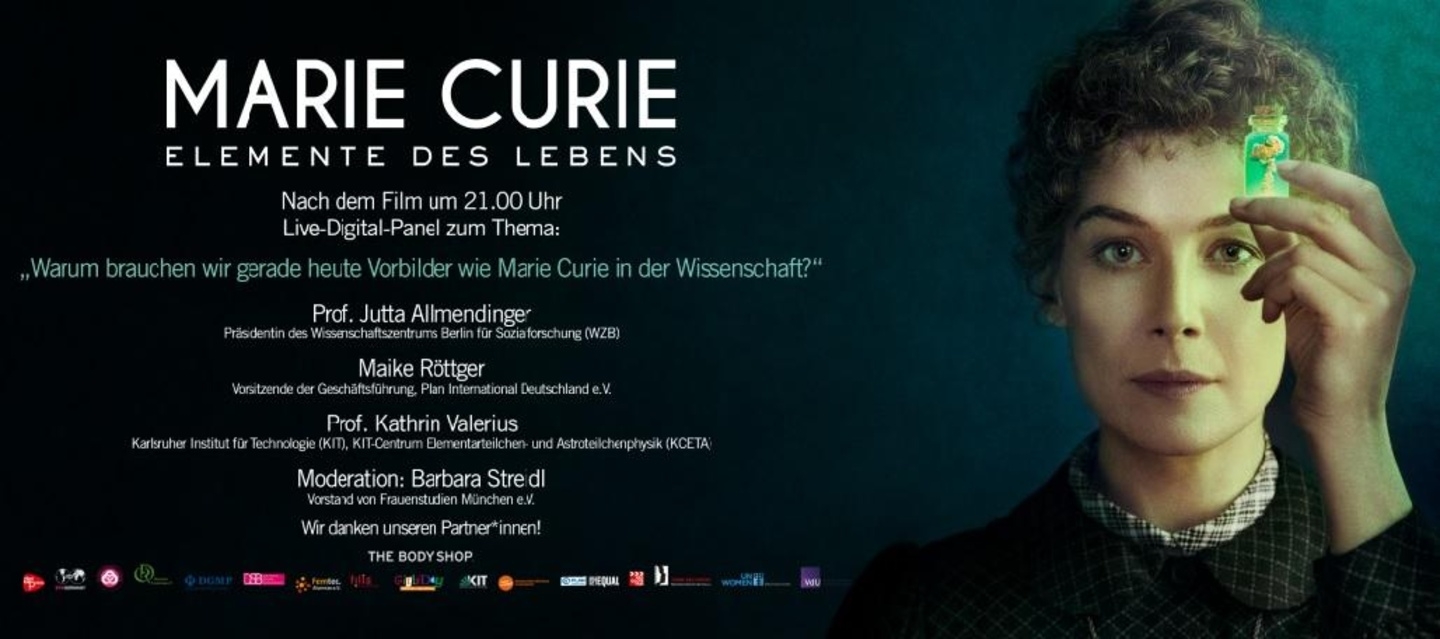 800 Interssierte verfolgten das digitale Panel zu "Marie Curie" 