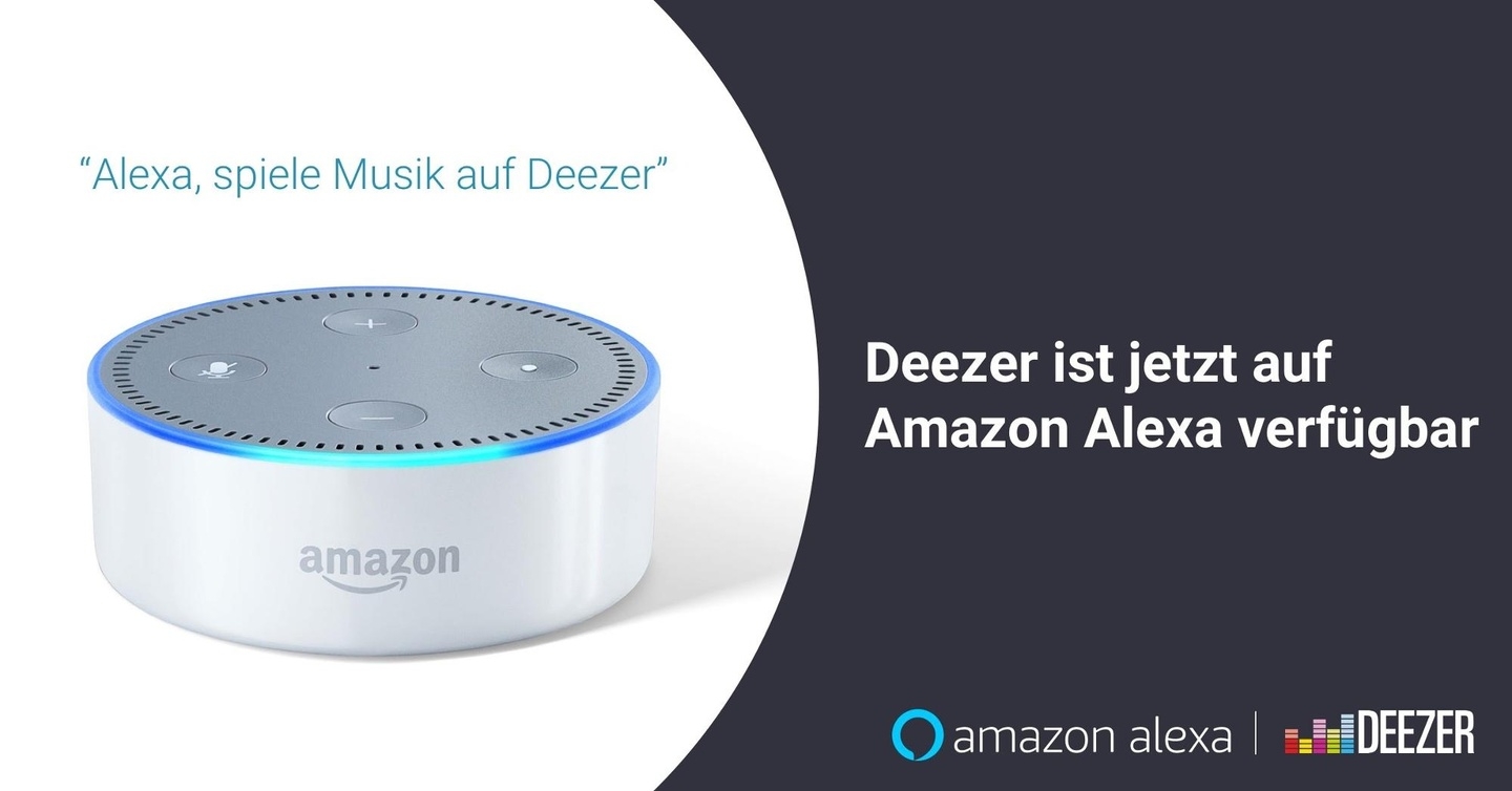 Sollen sich fortan verstehen: Deezer bringt seinem Musikabo die Alexa-Töne bei, um den Streamingdienst auch über Echo-Geräte und andere smarte Speaker mit Alexa-Sprachsteuerung betreiben zu können