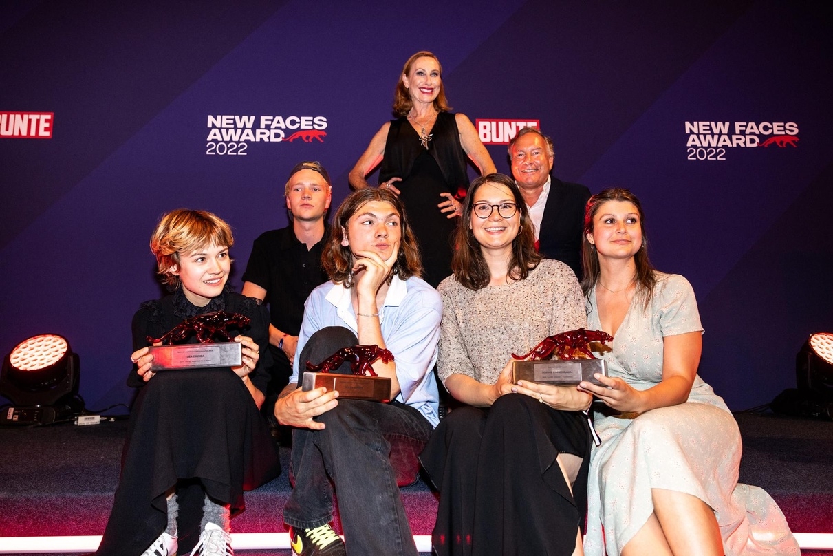Gewinner und Jury des Bunte New Faces Award Film 2022