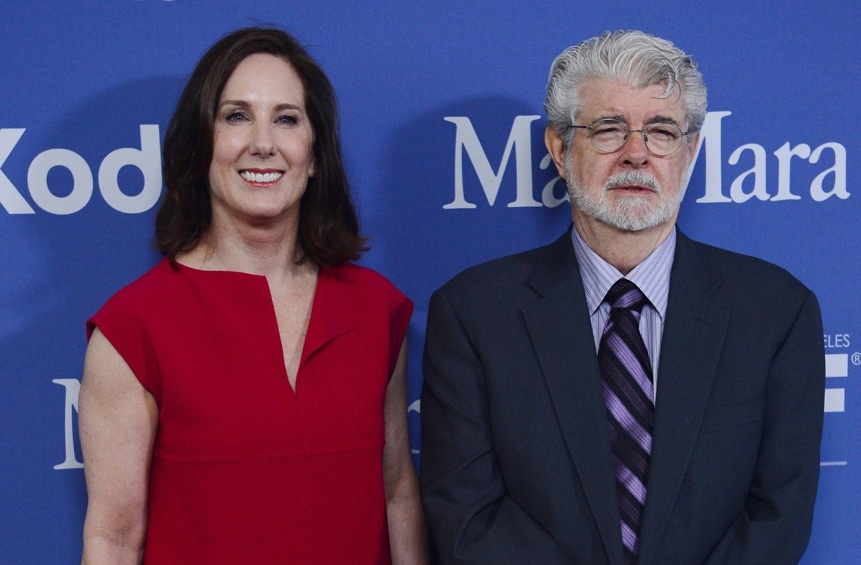 Kathleen Kennedy und George Lucas werden von der Producers Guild of America mit dem Milestone Award geehrt 