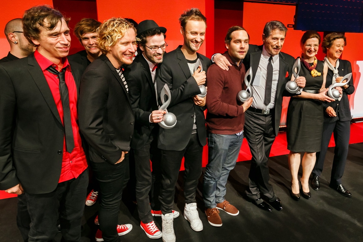 Am 8. Mai auf der Bühne des Berliner Ritz-Carlton: Die Sieger des Deutschen Musikautorenpreises 2014