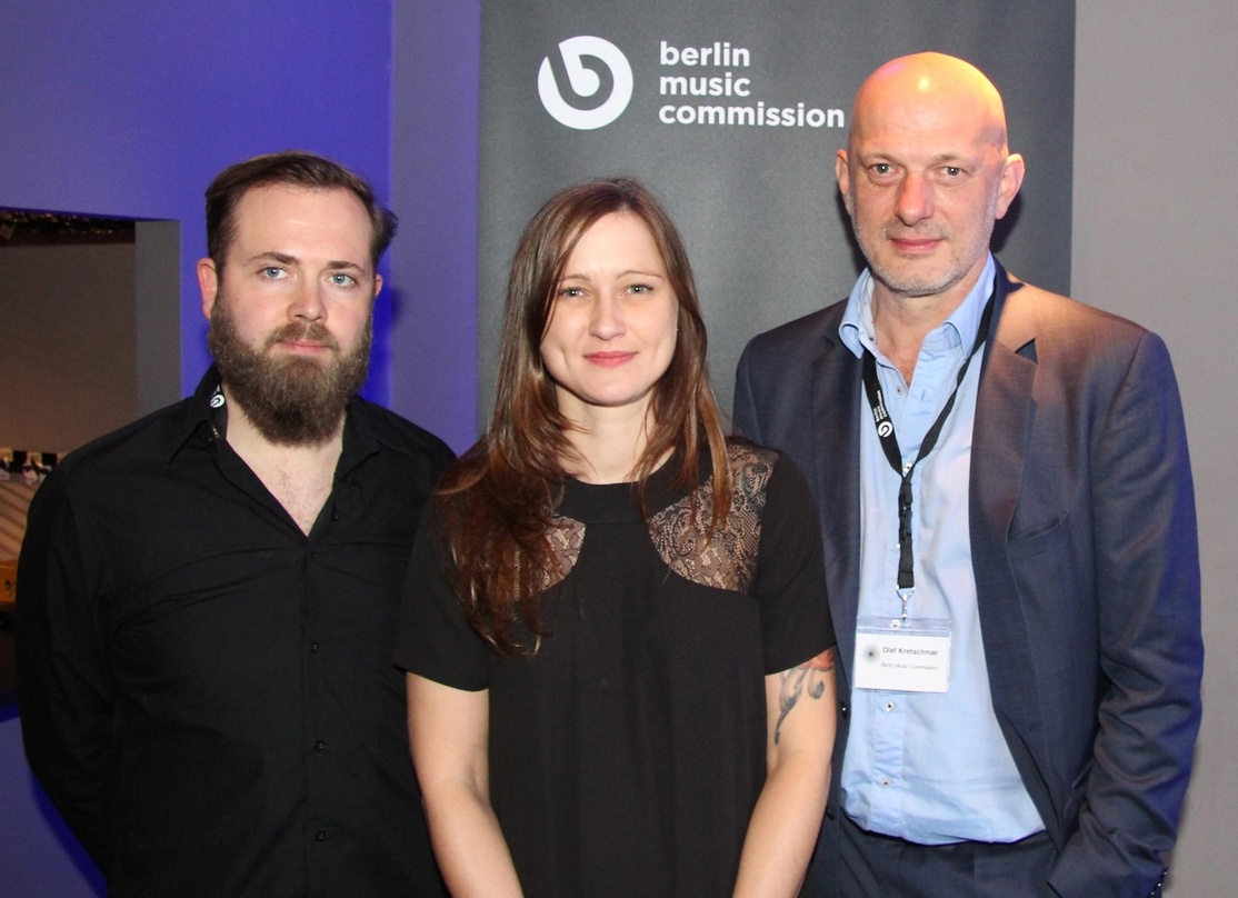 Stellten die zweite Ausgabe von Most Wanted: Music auf die Beine (von links): Stephan Hengst, Jana Rahmlow und Olaf Kretschmar (alle Berlin Music Commission)