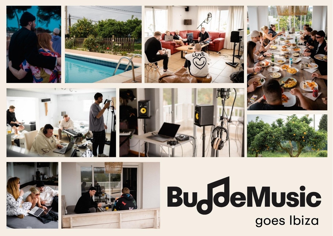 Im Stil einer Postkarte gestaltet: Impressionen von der Budde-Kreativwoche auf Ibiza