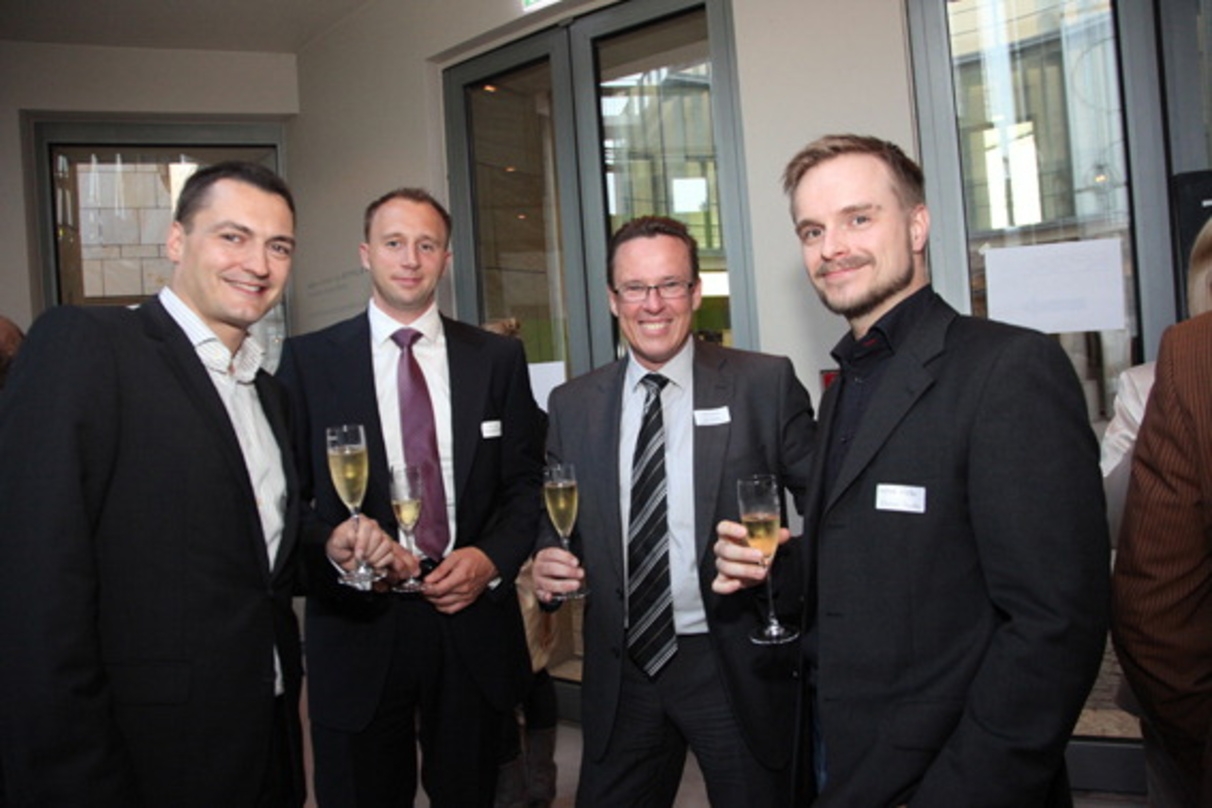 Pete Walentin (keen games), Volker Ludwig (Interxion Deutschland), Lutz R. Anderie (Sony Computer Entertainment Europe), Michael Röder (Namco Bandai)