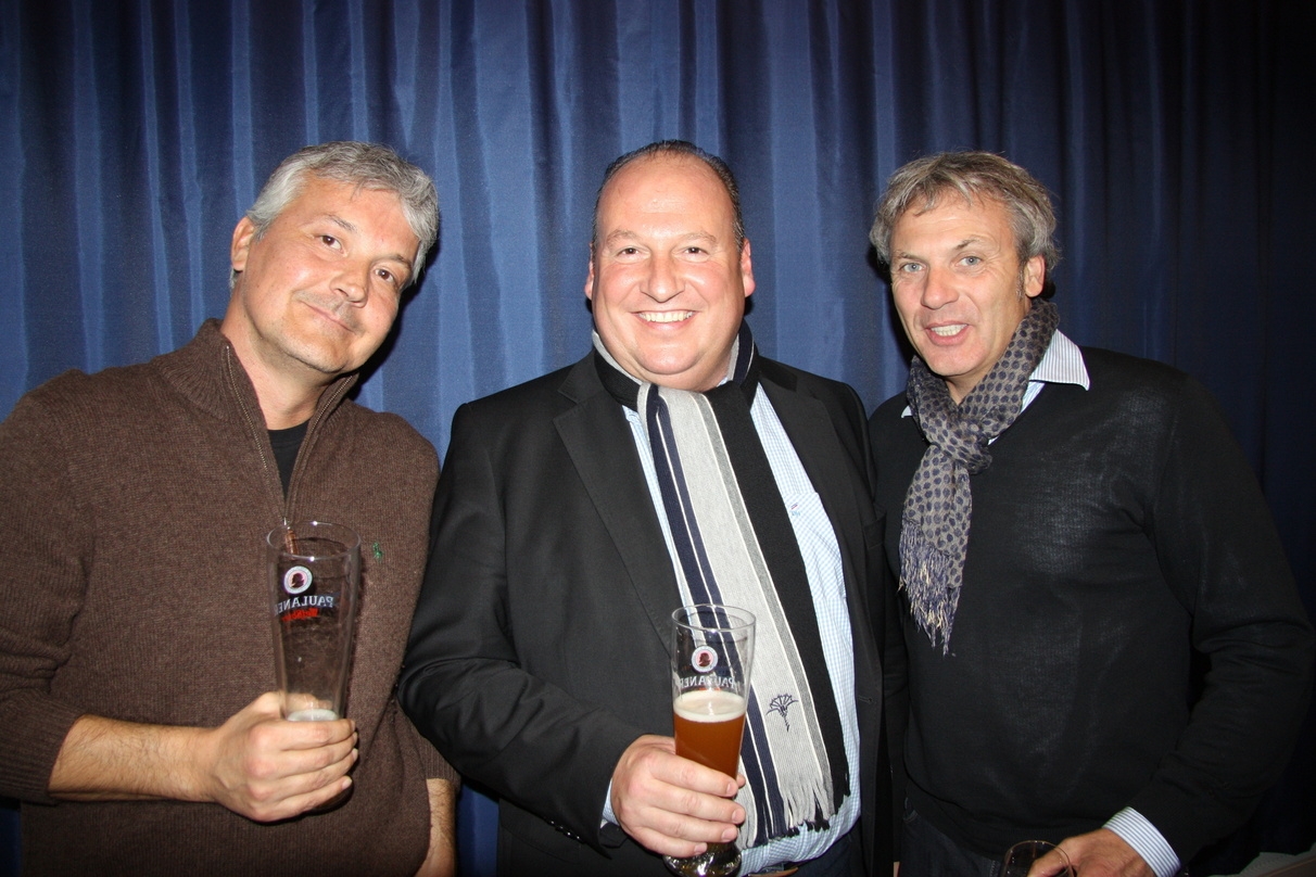 Gastgeber und Handelspartner (v.l.): Jürgen Ott (EuroVideo), Michael Hren (Media Markt) und Michael Ivert