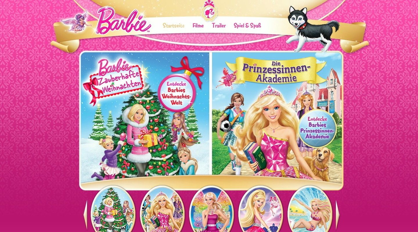Eigene Internetpräsenz für Barbie