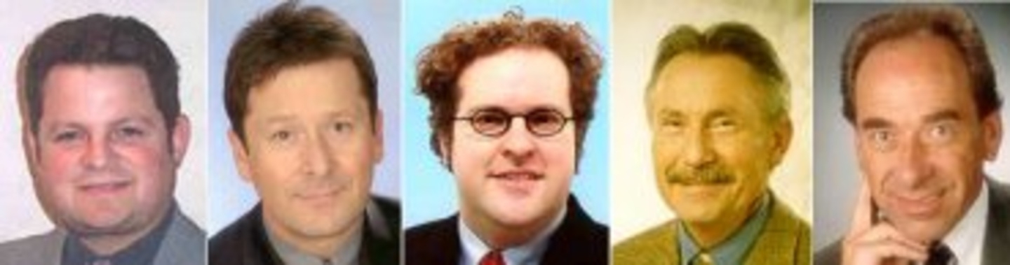 Neue und bekannte Gesichter bei Fox (v. l.): Helmut Marschang, Hans Wieland, Stephan Howard, Harald Heilmann und Winfred Kunze