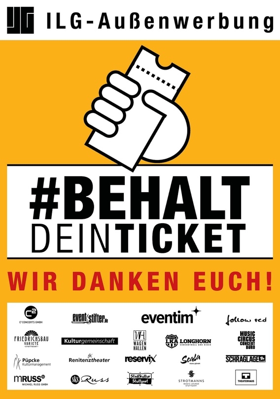 Weist auf die Notlage der Livebranche hin: eine Stuttgarter Plakataktion