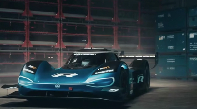Screenshot aus einem VW-Video zum Modell "ID.R"
