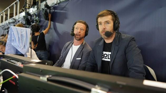 Marco Hagemann (r.) und Steffen Freund kommentieren die Europa League bei RTL
