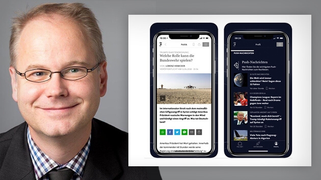 FAZ-Digitalchefredakteur Carsten Knop, überarbeitete Zeitungs-App: Digital als zusätzlichen "Kanal" missverstanden