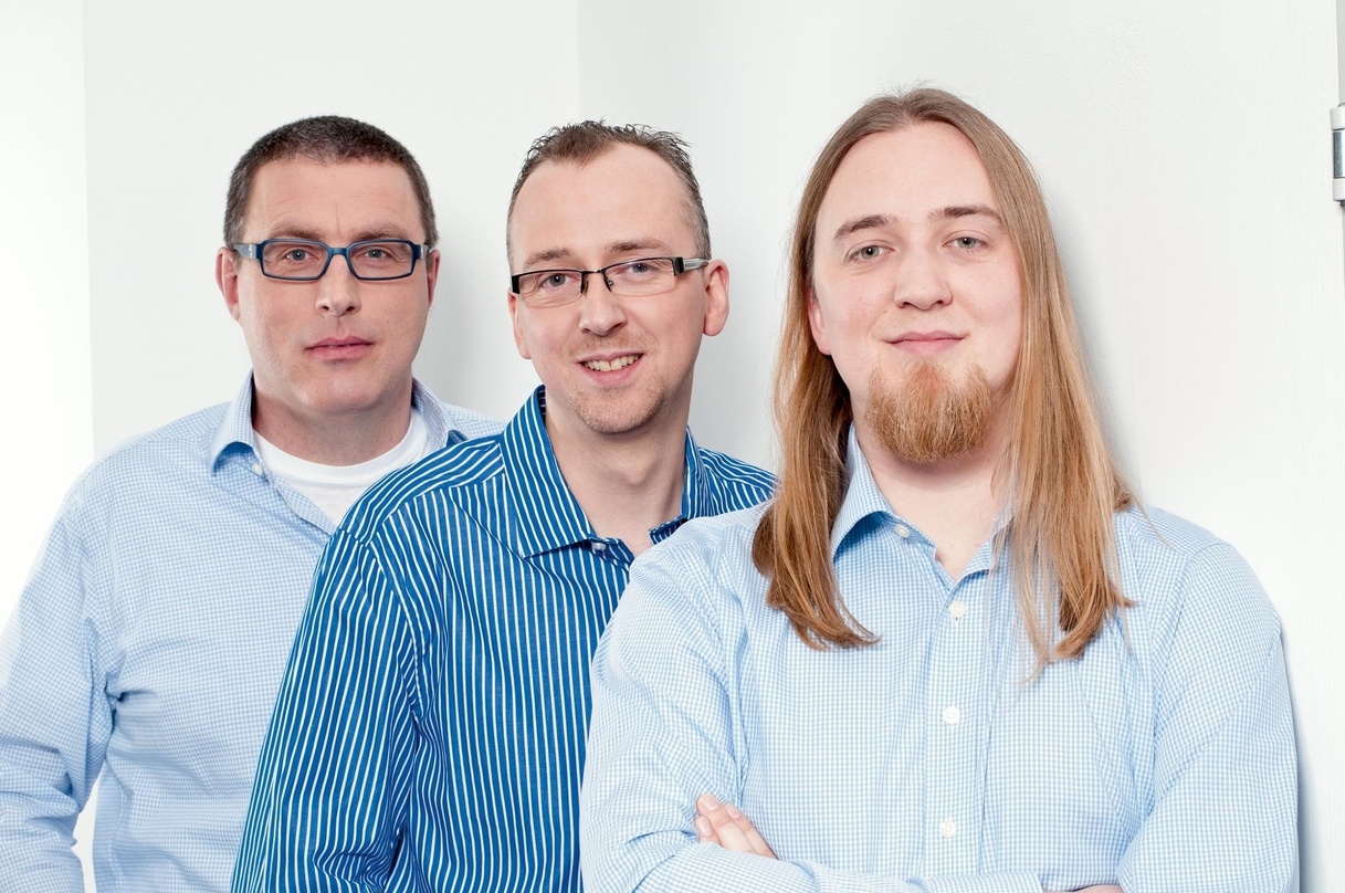 Die Gründer von Handy-Games: Udo Bausewein, Markus Kassulke und Christopher Kassulke
