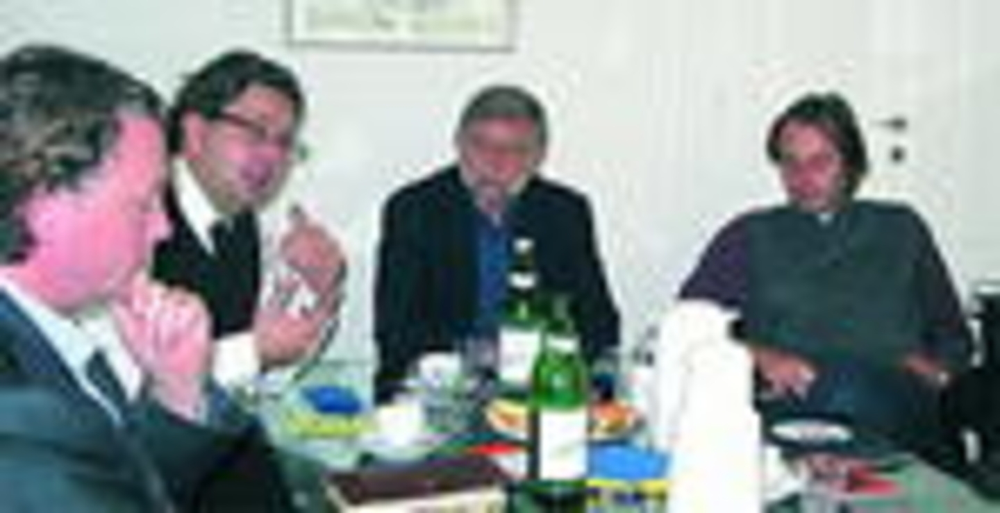 Claude Waringo, Guy Daleiden, Reinhard Schwabenitzky und Helmut Grasser beim österreichisch-luxemburgischen Treffen (v.l.)