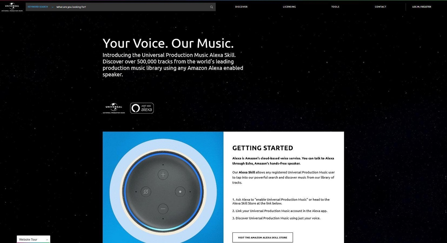 Können Musik nun per Sprachbefehl suchen und entdecken: Kunden von Universal Production Music