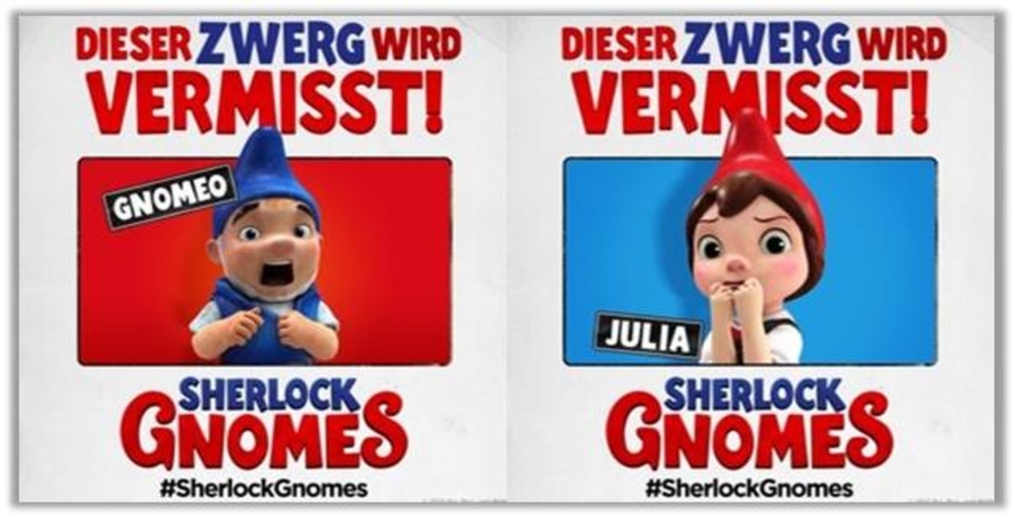 Ab 10. Mai in den deutschen Kinos: "Sherlock Gnomes"