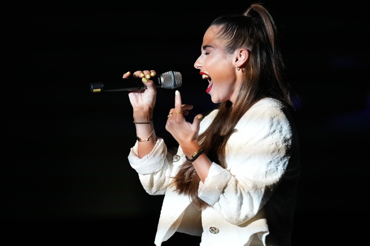 Studiocanal holte Sarah Engels live auf die Bühne des Cinedom