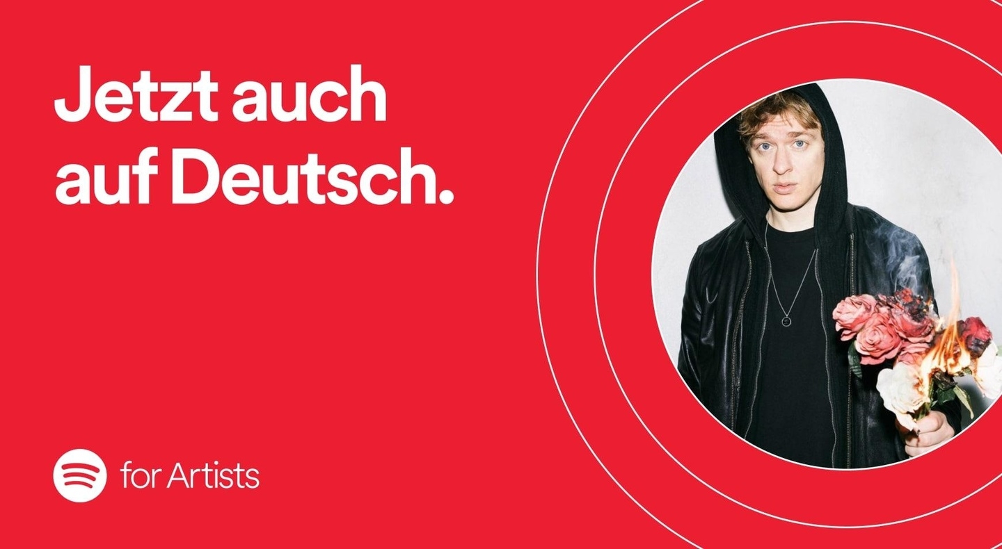 Gibt es ab sofort unter anderem auch in deutscher Sprache: Spotify For Artists