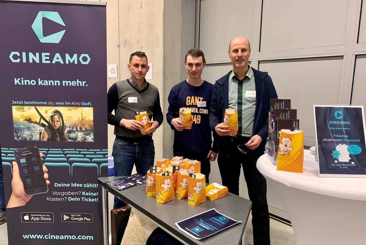 Ende Januar präsentierte sich Cineamo gemeinsam mit 15 weiteren Startups im Technologie- und Gründerzentrum Würzburg