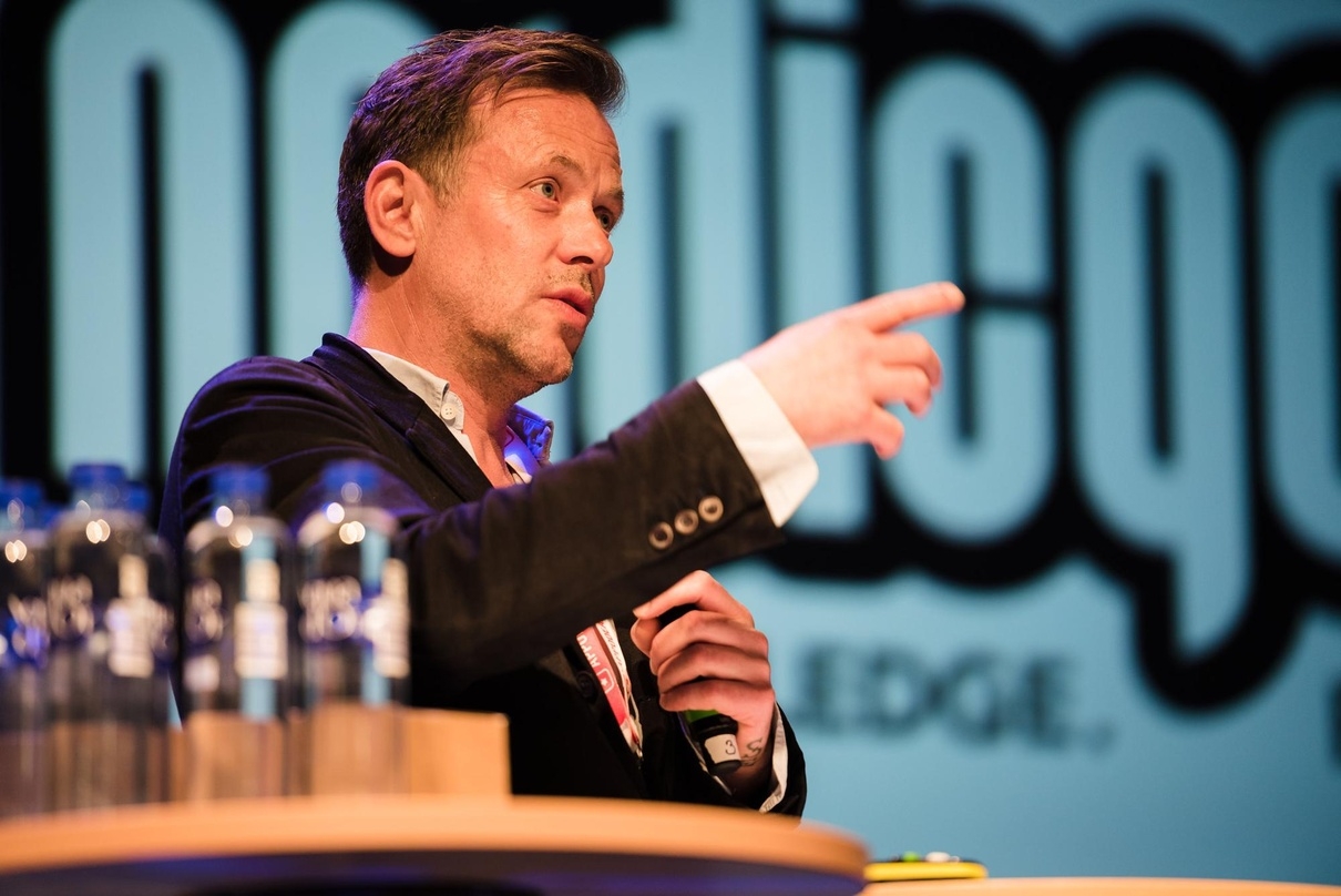 Programmdirektor Jacob Riis ist auf der NordicGame selbst als Moderator tätig, wie beispielsweise beim hausgemachten Discovery Contest.
