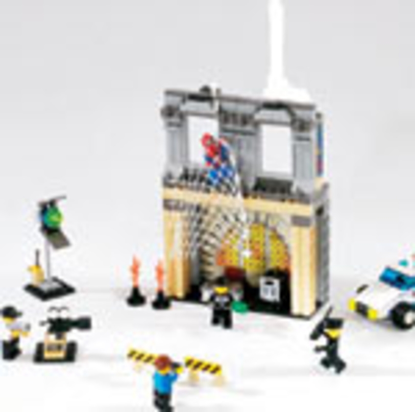 Aus Legosteinen gebaut: "Spider-Man"-Kulisse
