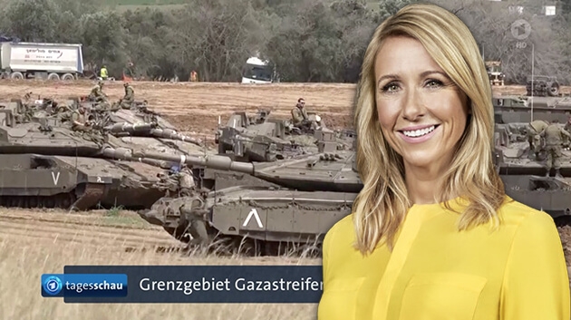 ZDF-Moderatorin Andrea Kiewel hat die "Tagesschau" für ihre Israel-Berichterstattung kritisiert
